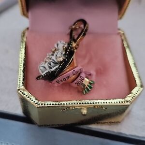 Juicy Couture Prom Queen Charm - Black, White, Pink, Gold, Green